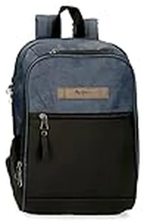 Pepe Jeans Ocean Mochila para Portátil Adaptable 25x37x10 cms Poliéster con detalles en Piel Sintética