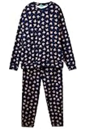 Benetton Pig(Camiseta + pantalón) 38dk4p02l Juego de Pijama, , L para Hombre