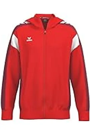 Erima Celebrate 125 - Chaqueta Deportiva con Capucha (1032529), Color Rojo y Burdeos, Talla 4XL