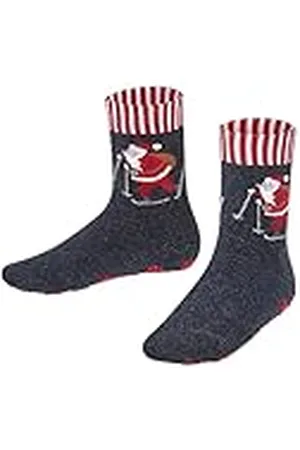 Falke Skiing Santa, Calcetín pantufla Unisex niños, Algodón, , 35-38 (pack de 1)
