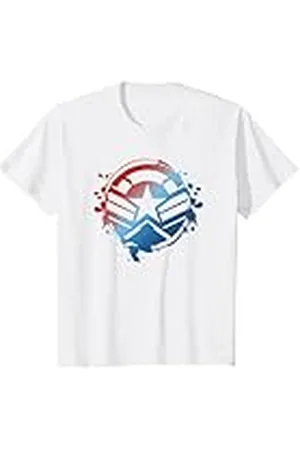 Marvel Niños Captain America Gradient Logo Camiseta