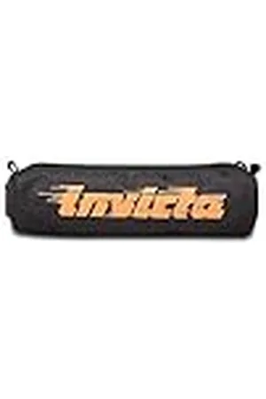 Invicta Portalápices, Loop Pencil Bag, Negro, Maxi Logo, Portalápices Escuela, , DIMENSIONI: 20,5x4,5x4,5 cm, Escuela