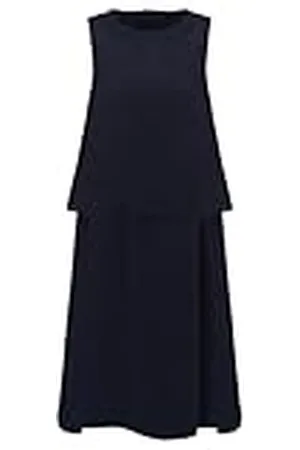 Armani Exchange Ligero, Balza, Zip On Back, Cuello Redondo Vestido de cóctel, , M-36/38/40 para Mujer