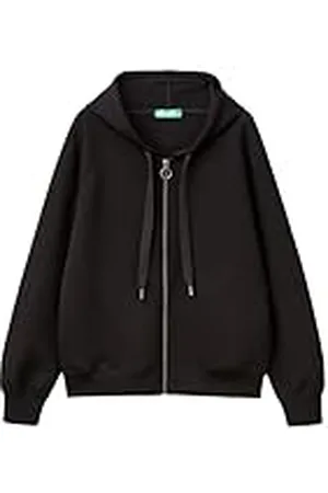 Benetton Chaqueta C/CAPP M/L 3pkld500n Sudadera con Capucha, , Mujer