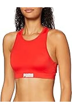 PUMA Superior Con Espalda Cruzada, Parte De Arriba Bikini Mujer, , M