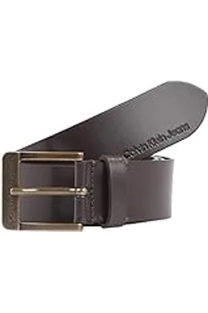 Calvin Klein Jeans Cinturón de Piel para Hombre Classic, Marrón (Bitter Brown), 85 cm