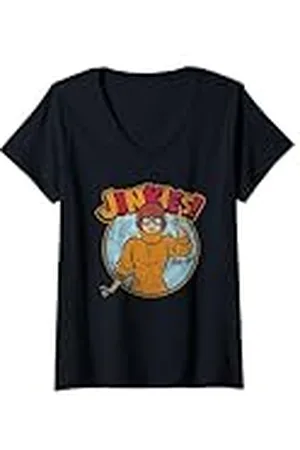 Scooby-Doo Mujer Velma Jinkies Camiseta Cuello V