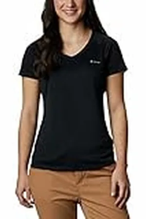 Columbia Zero Rules Short Sleeve Shirt - Camiseta para Mujer, Color Negro, Talla XL