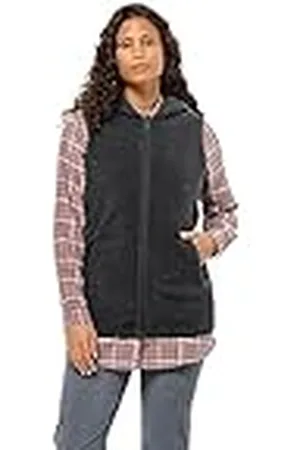Jack Wolfskin High Curl Long Vest W Chaleco con Forro, , M para Mujer