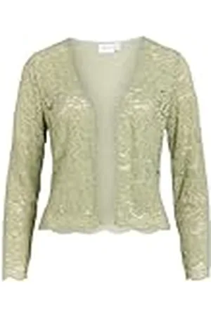 VILA Viestea Lace L/S Cover Up/BM/DC Blusas, , 38 Mujeres
