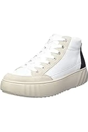 ARA Monaco, Zapatillas Mujer, Shell,Weiss,Blau, 42 EU Ancho
