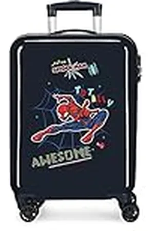 Marvel Spiderman Totally awesome Maleta de cabina 38x55x20 cms Rígida ABS Cierre de combinación lateral 34L 2 kgs 4 Ruedas dobles Equipaje de Mano