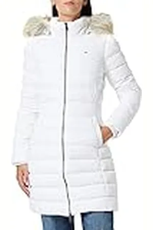 Tommy Hilfiger Women Essential Down-Filled Coat Winter, White (White), XXS