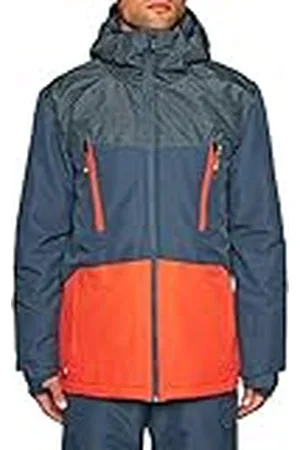 Protest Tailgrab 18 Chaqueta, Hombre, Azul Marino/Naranja, XS