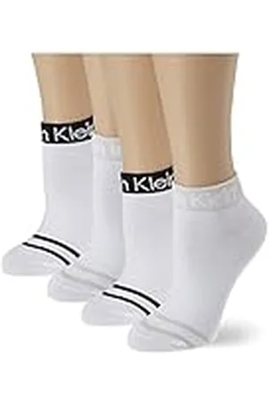 Calvin Klein Quarter, (White), Talla única (Pack de 4) para Mujer