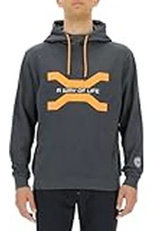 Jeep O102930-G557 XP Sudadera Capucha Hombre Estampado Grande Símbolo Xtreme Performance - A Way of Life JX23A Hombre Dark Grey Melange M