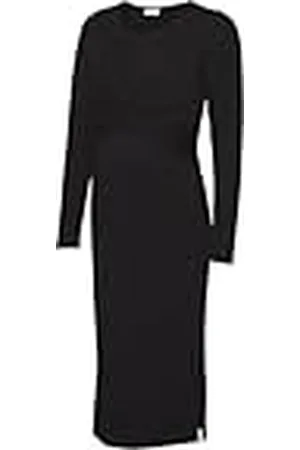 Mama;licious Mlmacy June L/S Jrs Midi Dress 2f A. Vestido de Maternidad, , M Mujeres