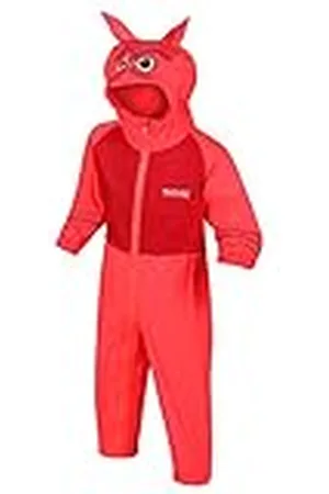 Regatta Charco - Mono para Lluvia con Capucha con Forma De Cabeza De Animal, Impermeable Y Transpirable Overtrousers, Unisex niños, , 6-12m