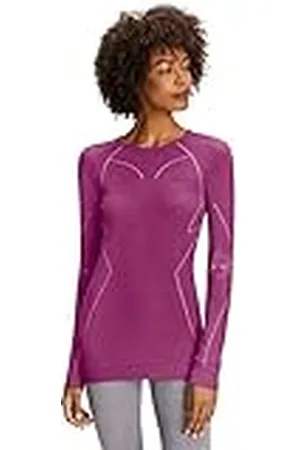 Falke Wool-Tech Round Neck W L/S SH lana hilo funcional secado rápido calida 1 pieza, Capa de base superior Mujer, , M