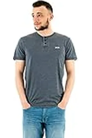 Schott NYC Tshirt Manches Courtes Col Tunisien Camiseta, , XL para Hombre