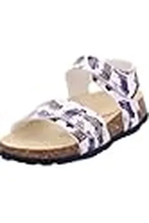 Superfit Fussbettpantoffel, Sandalias, Blanco/Azul 1000, 39 EU