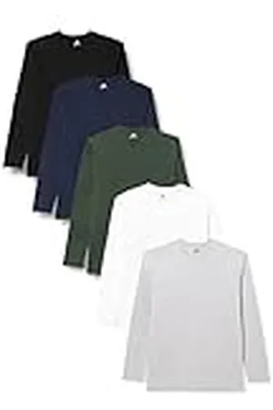 Lower East LE133 Camiseta de Manga Larga, , 2XL (Pack de 5) para Hombre
