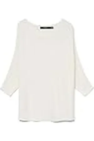 VERO MODA Vmnora Noos-Chaqueta de Cuello Alto 3/4 Suéter, Blanco Nieve, L para Mujer