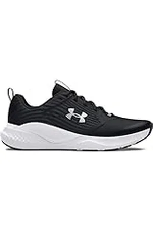 Under Armour UA Charged Commit TR 4 Zapatillas de entrenamiento para hombre, ligeros y duraderos zapatos deportivos para correr, color negro/gris antracita/blanco