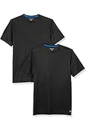 Amazon Camiseta Técnica, Rendimiento Deportivo (Disponible en Tallas Grandes y Largos Especiales) Hombre, Pack de 2, , XXL