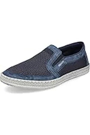Rieker Hombre Mocasines B5264, de Caballero Zapatillas,Pantuflas,Zapatillas,Mocasines,Zapatos de Negocios,Azul (Blau / 14),40 EU / 6.5 UK