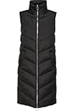 JDY Finno New Noos-Abrigo Largo Acolchado Chaleco, , S para Mujer