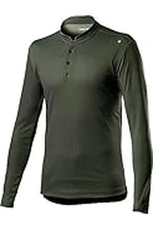 Castelli 4520105 Tech Henley LS Sweatshirt Hombre Military Green Tamaño L