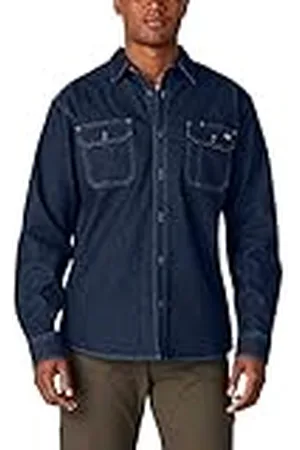 Dickies Flex Denim Long Sleeve Shirt Camisa Abotonada, , M Hombres