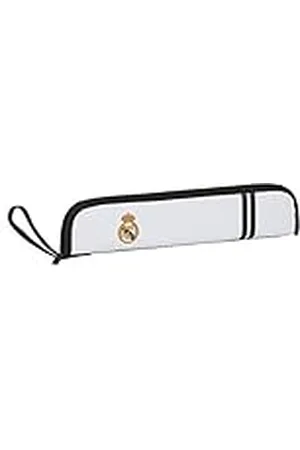 Safta Bandolera con Bolsillo Exterior de Real Madrid 1ª Equipación 20/21 de , Blanco/Negro, 370x20x80 mm