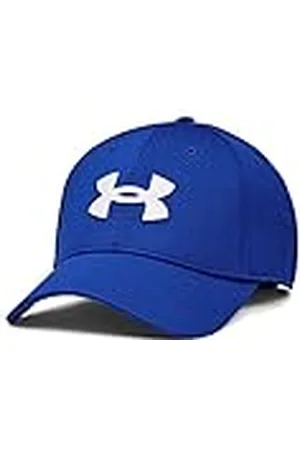 Under Armour UA Blitzing Gorra deportiva para hombre, cómoda gorra de béisbol de estilo casual, color azul real/blanco