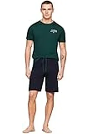 Tommy Hilfiger Hombre Set de pijama corto, Multicolor (Hunter / Desert Sky), S