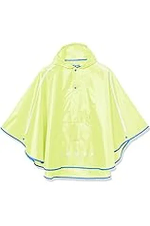 Playshoes Regenponcho Faltbar Chaqueta para Lluvia, Amarillo neón 43, M Unisex niños