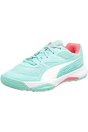 PUMA Solarflash Jr, Zapatillas de Gimnasia, Multicolor (Elektro Aqua-Sunblaze White), 31 EU