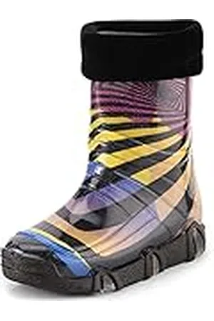 Ladeheid Botas de Agua Zapatos de Seguridad Calzado Unisex Niños Niñas Swk2021 (Patrón-55, 25/26 EU)