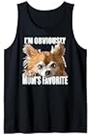 Raf THE ARTIST Designs Chihuahua Pelo Largo Mamá Favorito Chiwawa Madre Mamá Chica Camiseta sin Mangas