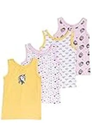 chicco Pack de camisetas sin mangas de algodòn, Ropa interiòr Niñas, , 2 años (pack de 4)