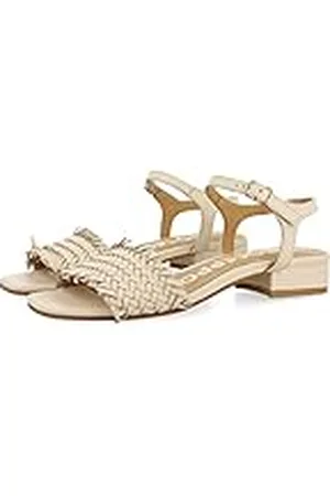 Gioseppo Sandalias Off-White Trenzadas con tacón bajo para Mujer kourou