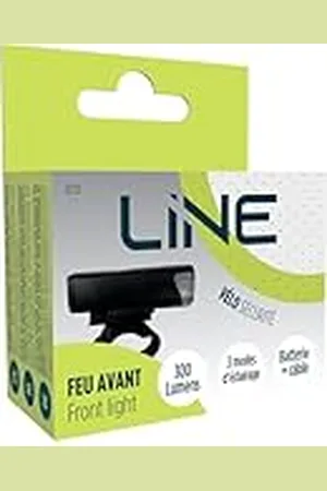Line Luz Delantera para Bicicleta, 300 lúmenes, batería y Cable