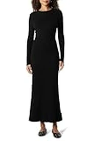 THE DROP Ashlyn Ribbed Sweater Maxi Dress Vestido Largo, , XL