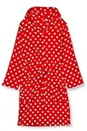 Playshoes Kinder Bademantel Punkte Bata, Rot 008, 158-164 Unisex niños