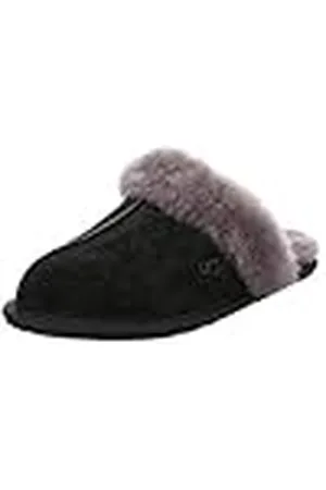 UGG W Scuffette II, Zapatillas de Estar por casa Mujer, Negro (Black/Grey), 36 EU