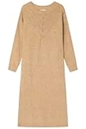 Springfield Vestido Midi con puntilla pequeña Punto Pointelle, , XL para Mujer