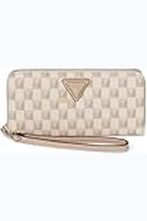 Guess G Wave - Cartera Grande con Cremallera Alrededor para Mujer, Logotipo de Rubor, Talla única