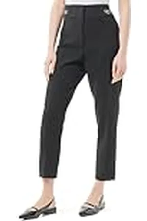 Koton High Rise Chain Accessory Detail Skinny Leg Fabric Trousers Calzoncillos, , 38 De Las Mujeres