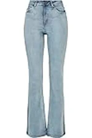 Urban classics Ladies High Waist Flared Denim Pants Pantalones, , 28 para Mujer